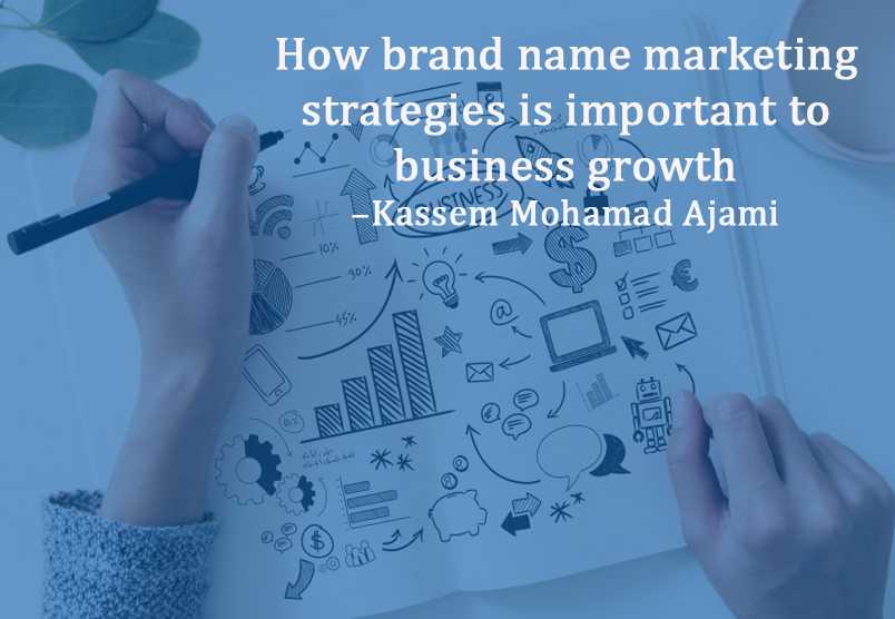 How brand name marketing strategies is important to business growth? – Kassem Mohamad Azami